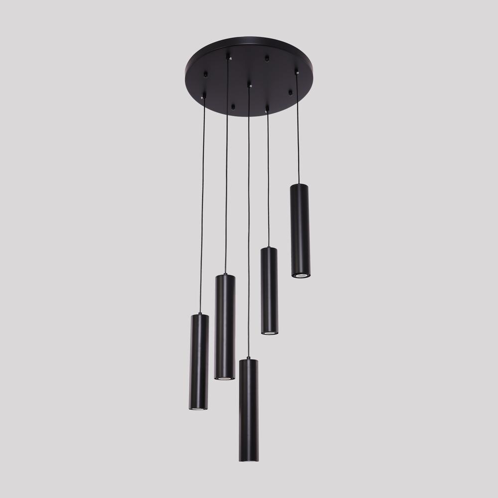 Roma hanglamp 5 Black — Hanglampen van Lumera Living