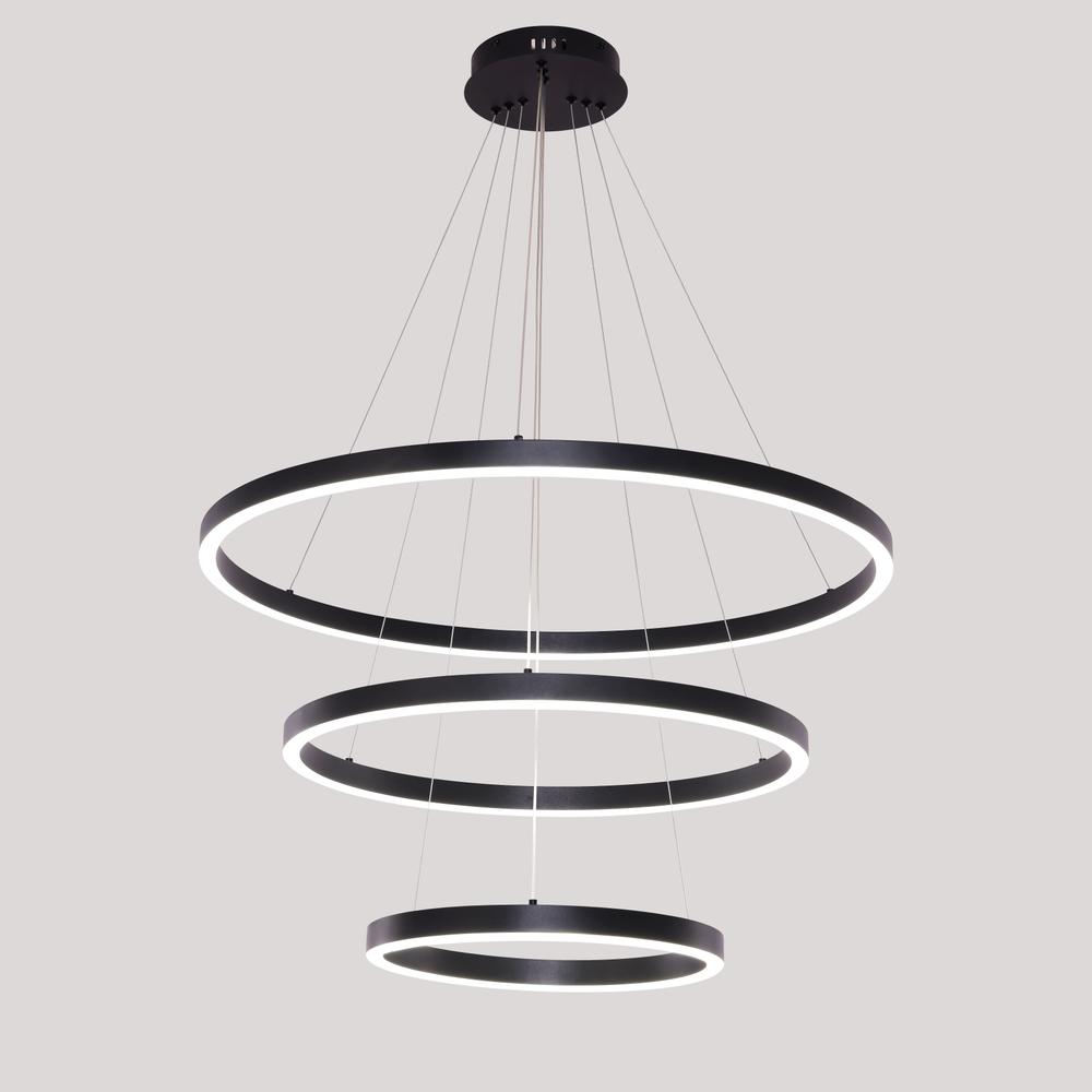 Riva 3 ringen hanglamp Black — Hanglampen van Lumera Living