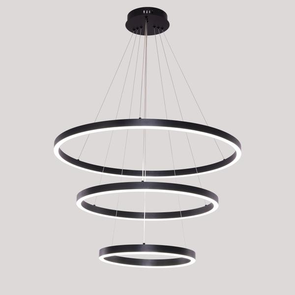 Riva 3 ringen hanglamp Black — hanglampen bij Lumera Living