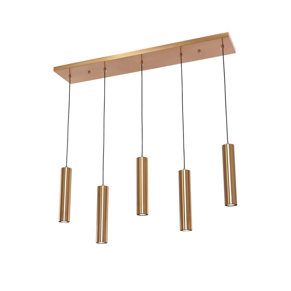 Roma hanglamp Straight Gold — Hanglampen van Lumera Living
