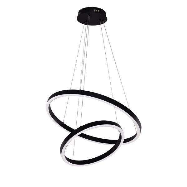 Riva 2 ringen hanglamp Black — hanglampen bij Lumera Living