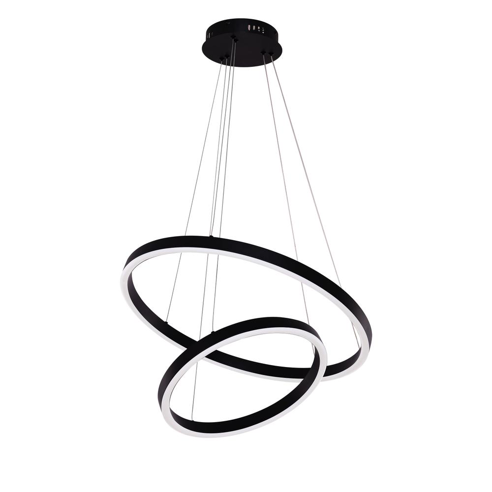 Riva 2 ringen hanglamp Black — Hanglampen van Lumera Living