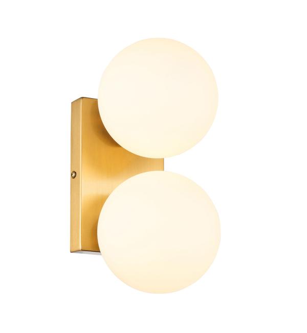 Collectie Aura Dubbele Glazen Bol Wandlamp  — wandlampen bij Lumera Living